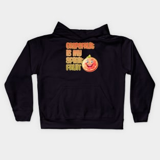 Grapefruit is My Spirit Fruit Kids Hoodie